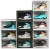 HAC24 Schuhbox Schuhorganizer Aufbewahrungsbox Stapelbar Kunststoffbox Schuhkarton (Set, 3 St), bis Gr. 47 Bild 3