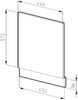 Frontblende R-Line Anthrazit Hochglanz 45 cm , AP Marmor Vicco Bild 3