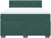 vidaXL Boxspringbett mit Matratze Dunkelgrün 140x200 cm Samt 3286339 Bild 4
