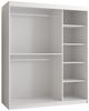 Kleiderschrank Kirtan Slim 1 150 (Farbe: Weiß, Größe: 150 cm) Bild 4