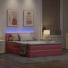 vidaXL Bett mit Stauraum und LED mit Matratze Rosa 140 x 200 cm Samt 3371522 Bild 5