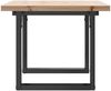 vidaXL Couchtisch O-Gestell 80x50x40,5cm Massivholz Kiefer & Stahl 3282728 Bild 5
