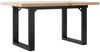 vidaXL Couchtisch O-Gestell 80x50x40,5cm Massivholz Kiefer & Stahl 3282728 Bild 2