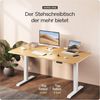 Desktronic Elektrisch Höhenverstellbarer Schreibtischgestell HomeOne , Weiß, mit Memory-Funktion, Anti-Kollisions Technologie, USB-A und USB-C-Ladeanschlüssen Bild 2