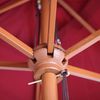 Sonnenschirm Florida, Gartenschirm Marktschirm, 2x3m Polyester/Holz 6kg ~ bordeaux Bild 3