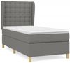Boxspringbett mit Matratze Stoff Dunkelgrau 90x190 cm, Härtegrad: H2 [3128806] Bild 2