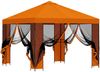 vidaXL Garten Pavillon mit Seitenwänden 3 x 3 m Orange 900369 Bild 4