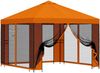 vidaXL Garten Pavillon mit Seitenwänden 3 x 3 m Orange 900369 Bild 2