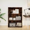 vidaXL Bücherregal Räuchereiche 80x30x114 cm Holzwerkstoff 857935 Bild 3