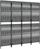 vidaXL Paravent 4-tlg. Schwarz Poly Rattan 365376 Bild 4