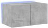 vidaXL TV-Wandschrank mit LED-Leuchten Betongrau 60x35x31 cm 837273 Bild 2