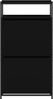 vidaXL Schuhschrank Schwarz 60x34x112 cm Holzwerkstoff 840029 Bild 5