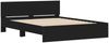 Doppelbett, Bettgestell Modernen mit Kopfteil Schwarz 140x200 cm d1118e Bild 4