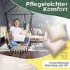 KESSER® Hängesessel mit 2 Kissen, mit Getränkehalter & Bücherfach, bis 150 kg, Beige Bild 4