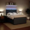 vidaXL Boxspringbett mit Matratze Dunkelgrau 140x190 cm Samt 3294641 Bild 5