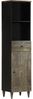 vidaXL Badschrank 38x33x160 cm Massivholz Mango 4017814 Bild 1