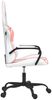 vidaXL Gaming-Stuhl mit Massagefunktion Weiß und Rosa Kunstleder 345542 Bild 4