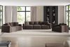 Sofa Designersofa Bigsofa MEGAN 3-Sitzer in Stoff Salvador Braun Bild 2