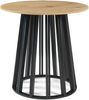 Esstisch Lensuu 76x Ø80 cm Schwarz/Eicheoptik [en. casa] Bild 3