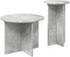 vidaXL Beistelltisch-Set mit Speicher 2 pcs Betongrau Holzwerkstoff 8001031 Bild 5