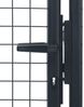 vidaXL Maschen-Gartentor verzinkter Stahl 100 x 200 cm Grau 145775 Bild 5