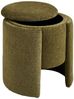 ebuy24 Pouf Folva Pouf Ø42cm mit Aufbewahrung grün. Bild 2