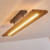 hofstein Deckenleuchte »Volano« dimmbare Deckenlampe aus dunklem Holz und Metall, Dunkelgrau, 3000 Kelvin, 3000 Lumen, moderne Zimmerlampe, dimmbar über den Lichtschalter Bild 5