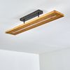 hofstein Deckenleuchte »Volano« dimmbare Deckenlampe aus dunklem Holz und Metall, Dunkelgrau, 3000 Kelvin, 3000 Lumen, moderne Zimmerlampe, dimmbar über den Lichtschalter Bild 4