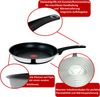 Tefal B12595 Jamie Oliver Edelstahl Bratpfanne 28cm 3 TLG Pfannenset mit Titanium Excellence Antihaftbeschichtung und Thermospot für alle Herdarten, auch Induktion, Spülmaschinengeeignet Bild 2