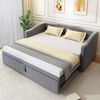 BlingBin Polsterbett Ausziehbares Schlafsofa Einzelbett Doppelbett Funktionsbett (Jugendbett mit Lattenrosten, Kinderbett, 1-tlg, 90/180*200 cm, Ohne Matratze, Gewichtskapazität: 120kg), Multifunktionsbett für Schlafzimmer, Hautfreundlichem Samtstoff, ... Bild 5