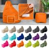 Green Bean® Bean Bag-Sitzsack + Hocker, 2er-Set, waschbar & schmutzabweisend, Polyester / PVC, EPS-Füllung, Orange Bild 2
