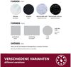 HOOZ Tischplatte Glasplatte ESG Klarglas 6 mm – Tischplatte Kaminschutz, viele Größen (Klarglas, 1 St, ESG-Sicherheitsglas), mit hochwertigem Facettenschliff Bild 3