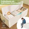 Merax Einzelbett Holzbett 90x200 cm Jugendbett, Kinderbett mit Stauraum, LED-Beleuchtung, USB-Ladeanschlüssen, Schubladen, Bettbank, Regalen, Lattenrost, Weiß Bild 3