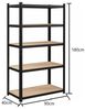Sanotechnik Schwerlastregal, Metall, schwarz, 90x40x180 cm Bild 5