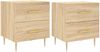 vidaXL Nachttische 2 Stk. Sonoma-Eiche 40x35x47,5 cm Holzwerkstoff 827283 Bild 2