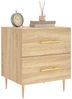 vidaXL Nachttische 2 Stk. Sonoma-Eiche 40x35x47,5 cm Holzwerkstoff 827283 Bild 3