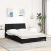 vidaXL Bett mit Matratze "Hanko" Schwarz 140x200 cm Stoff 3310533 Bild 3