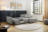 JOB 'Beverly' Ecksofa, Chenille grau, 253 x 173 x 86 cm Bild 2