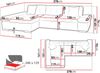 Ecksofa Malwi (Farbe: Lumo 55, Seite: Rechts) Bild 5