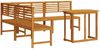 vidaXL Gartenbänke Set 4 pcs Braun Massivholz Akazie 3328693 Bild 2