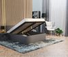 FDM Stauraumbett Bettgestell Bettrahmen Doppelbett 120x200, 140x200, 160x200, 180x200cm (MADE IN EU - Elternbett Doppelbett Gästebett Bett, optional mit Matratze + inklusive Lattenrost), Metallrahmen mit hydraulischer Klappfunktion Bild 5