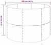 vidaXL Hochbeet Verzinkter Stahl 100x100x68 cm Grau 319054 Bild 5