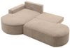 Ecksofa Schlafsofa Sofa GIRONA Stoff Arena Sand Ottomane Links Bild 4
