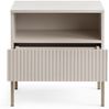 MOEBLO Nachttisch Sentino S54 LED (mit gefrästen Fronten und LED-Beleuchtung Nachttisch Nachtkommode Nachtschrank Nachtkonsole Beistelltisch Schlafzimmer, 1-St), (HxBxT):56x54x39 cm Bild 3