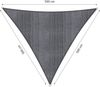 Lumaland Sonnensegel Polyester Dreieck 3 x 3 x 3 Meter Dunkelgrau Bild 3