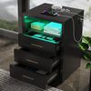 oyajia Nachttisch Nachtschrank mit 2/3 Schubladen, Beistelltisch mit Ladestation und LED (1-st RGB Nachttisch mit Schubladen und Ladestation), Nachttisch mit Schubladen, Einstellbare Farben, Type-C, USB-Anschlüsse Bild 2