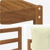 vidaXL Outdoor-Sofagarnitur mit Kissen 4 pcs Natur und Creme 3367388 Bild 5