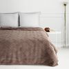 Wohndecke CARO Design91 Karierte Kuscheldecke ideales Geschenk Weiche warme Decke 220x200 cm braun Bild 3