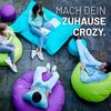 Lumaland 'Drops' Sitzsack, 2 in 1 Funktion, ESP-Füllung, Grau (Anthratzit), 300 l Bild 3