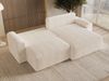 GRAINGOLD Ecksofa Aurora L, Couch L-Form mit Wellenfeder, Bettkasten, Losen Kissen, Cord-Stoff, Creme Bild 5